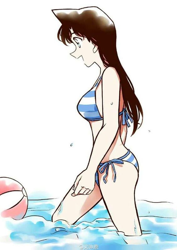 二次元美女毛利兰もうり らん、モーリ ラン泳装图片大全_6