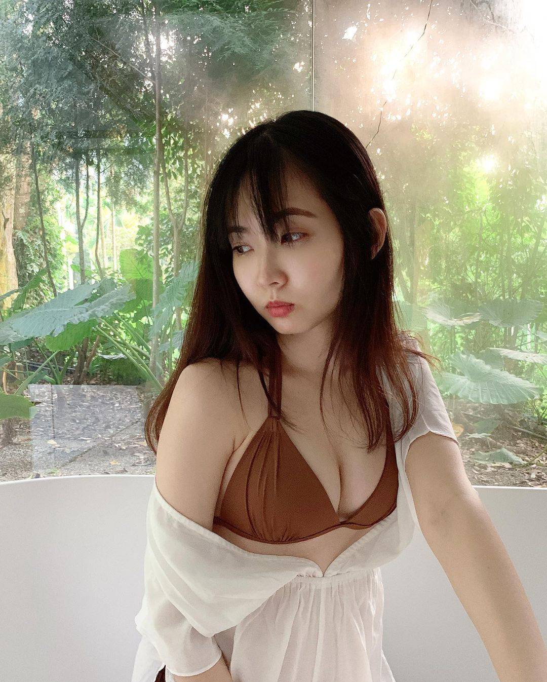 卡哇伊小美女的泳装自拍 ，品牌来自 四季比基尼_5