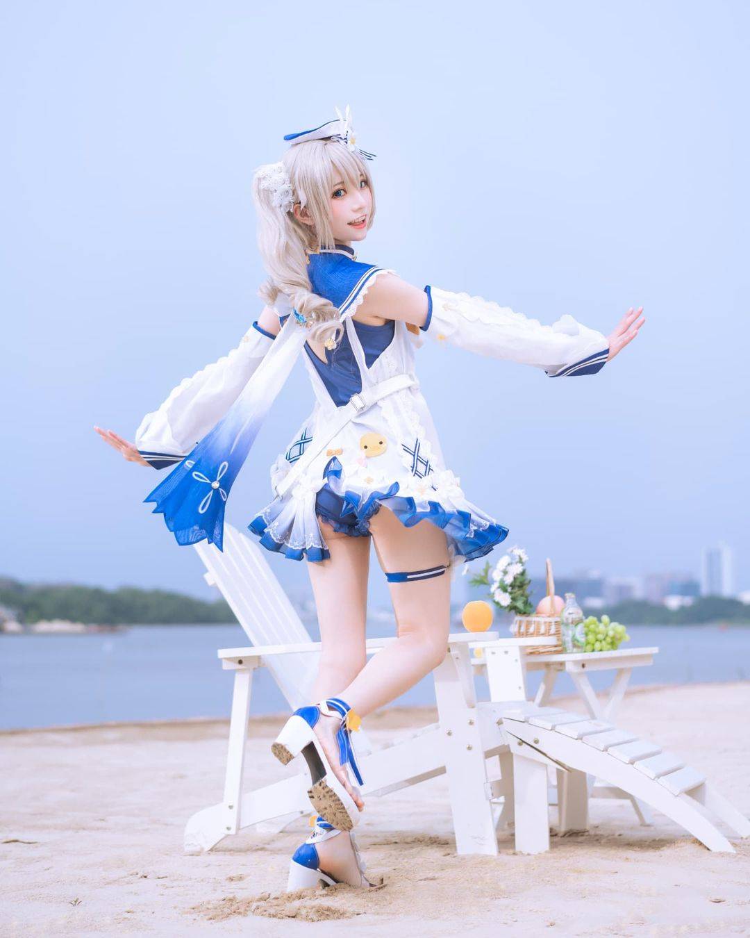 Cosplay蕾姆可爱图片 蓝色系风格_4