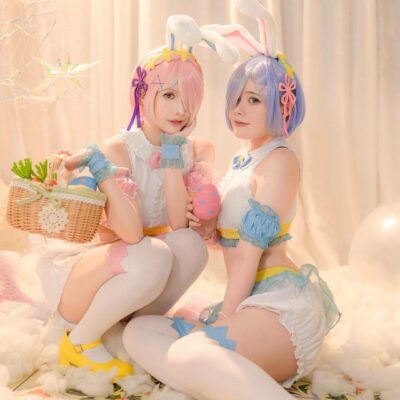 菌菌cosplay拉姆 二次元角色扮演