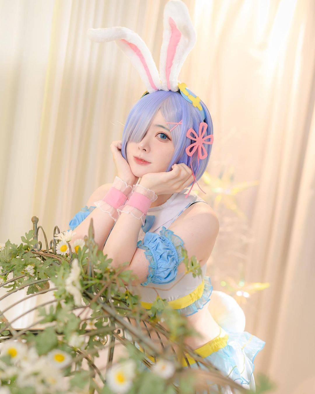 菌菌cosplay拉姆 二次元角色扮演_4