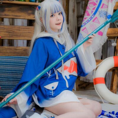 噶呜·古拉cosplay 真人还原鲨鱼女孩