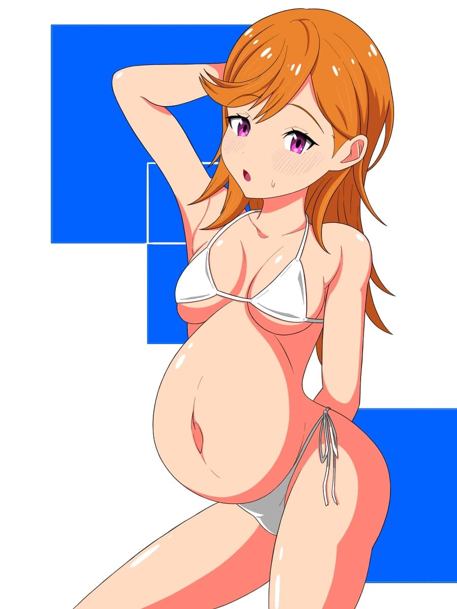 动漫生孩子图片，怀孕生孩子的动漫插画_10