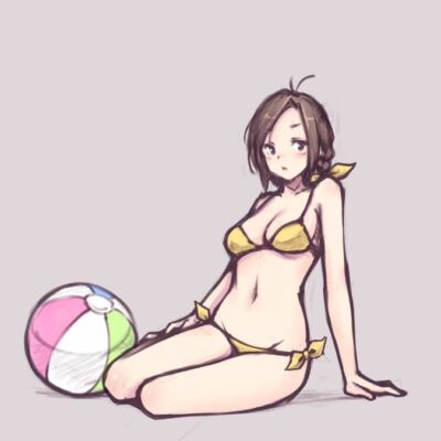 日本动漫美女泳装比基尼图片精选