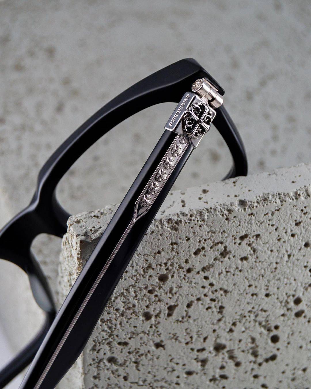 Chromehearts Daffadldo 克罗心黑框眼镜高清图片细节实拍_1