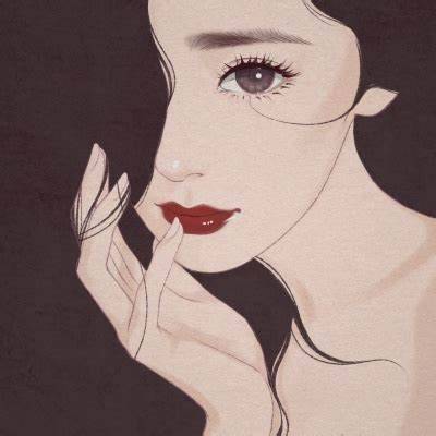 女生头像慵懒偏冷淡风动漫二次元手绘图片精选_20