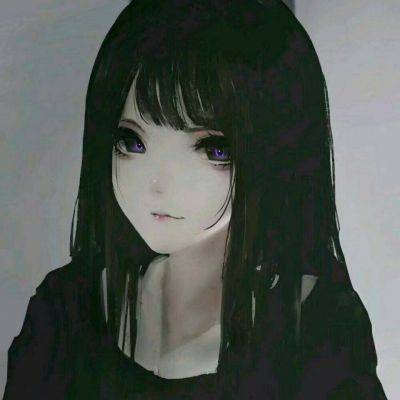 女生头像慵懒偏冷淡风动漫二次元手绘图片精选_17
