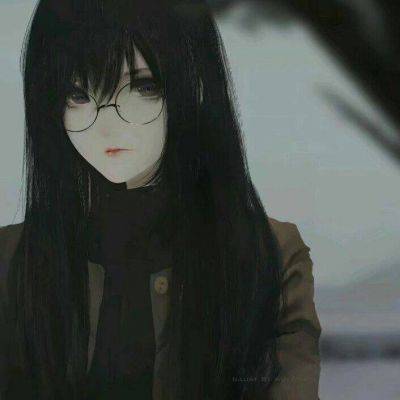 女生头像慵懒偏冷淡风动漫二次元手绘图片精选_11