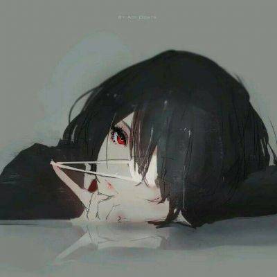 女生头像慵懒偏冷淡风动漫二次元手绘图片精选_10