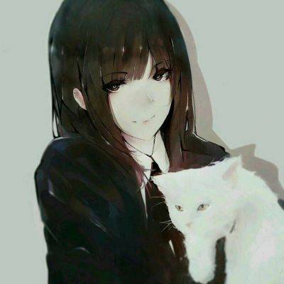 女生头像慵懒偏冷淡风动漫二次元手绘图片精选_13