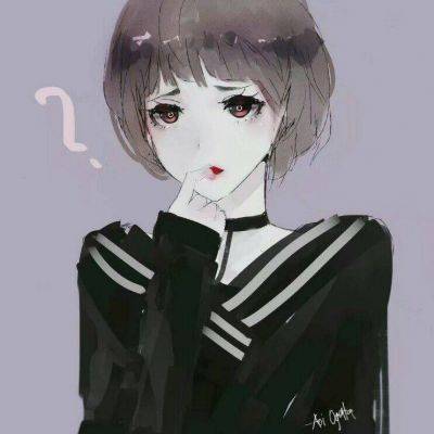 女生头像慵懒偏冷淡风动漫二次元手绘图片精选_9