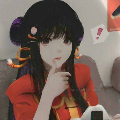 女生头像慵懒偏冷淡风动漫二次元手绘图片精选