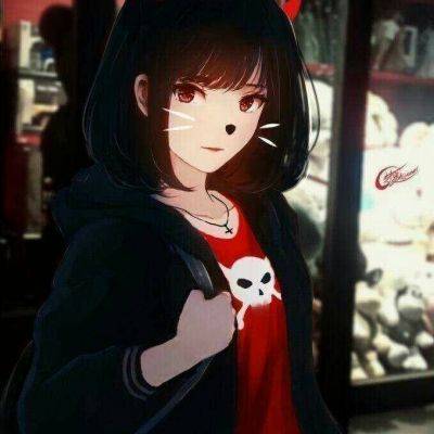 女生头像慵懒偏冷淡风动漫二次元手绘图片精选_7