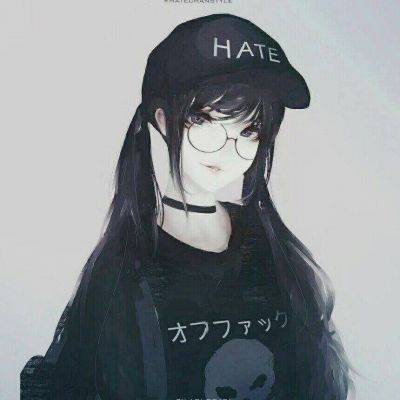 女生头像慵懒偏冷淡风动漫二次元手绘图片精选_5