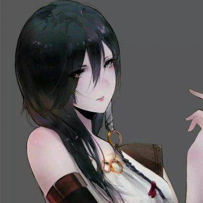 女生头像慵懒偏冷淡风动漫二次元手绘图片精选_6