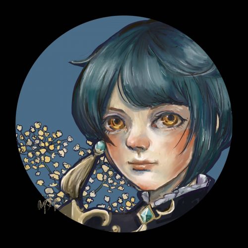 《原神》行秋手绘动漫饭头像图片精选_9