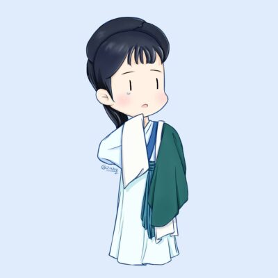 日系动漫风超可爱情侣头像 一人一张图