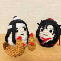 毛线针织风格情侣头像 amigurumi作品图片精选_5