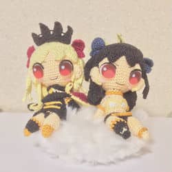 毛线针织风格情侣头像 amigurumi作品图片精选_19