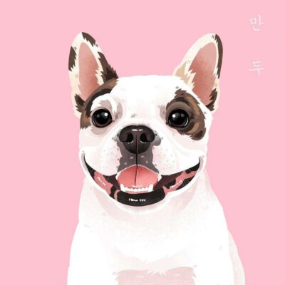 法国斗牛犬高清可爱卡通头像精选图片