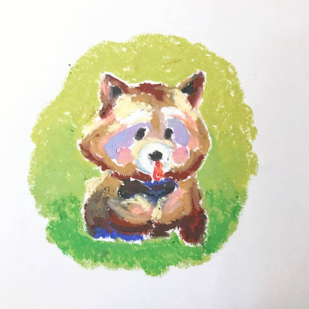 小浣熊可爱卡通头像图片精选_8