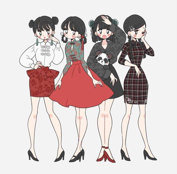闺蜜淑女气质头像动漫图片精选_4