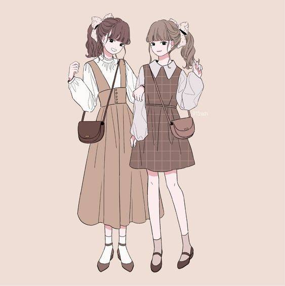 闺蜜淑女气质头像动漫图片精选_12