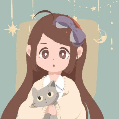 卡通女生微信头像手绘风图片精选