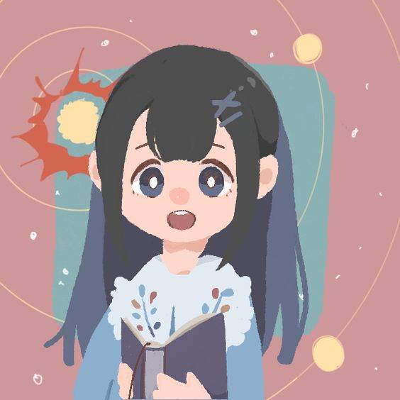 卡通女生微信头像手绘风图片精选_8
