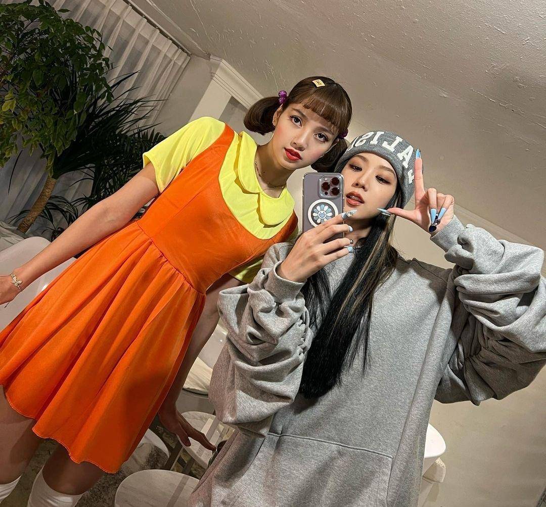 万圣节Cosplay《鱿鱼游戏》木头人小女孩_4
