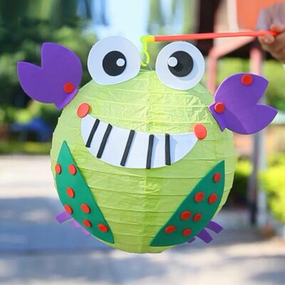 儿童手工灯笼制作成品图