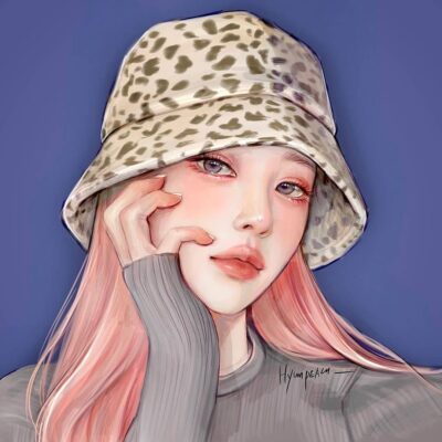 插画师hyunpeach无水印少女插画头像图片精选_9