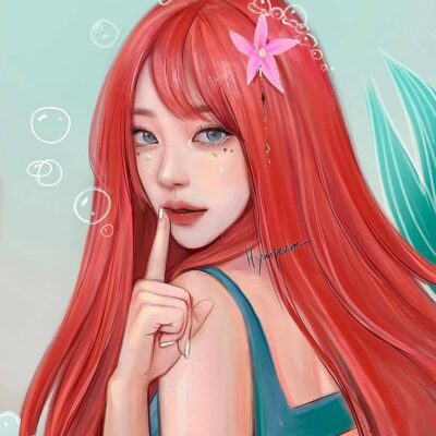 插画师hyunpeach无水印少女插画头像图片精选_6