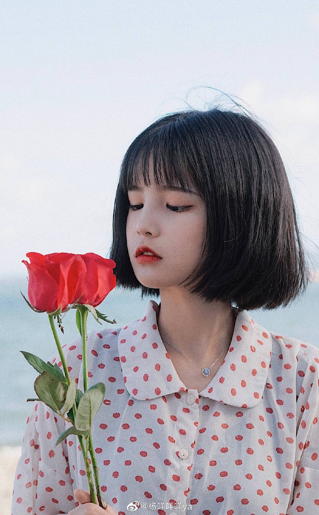 可爱短发美女杨咩咩美照图片精选_4