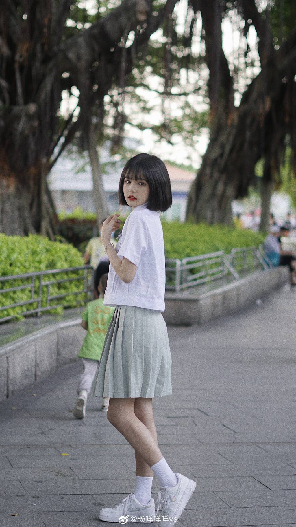可爱短发美女杨咩咩美照图片精选_7