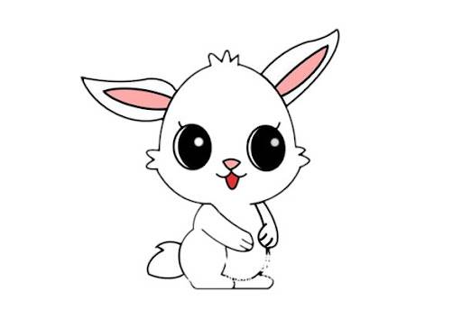 卡通小兔子儿童简笔画图片大全_6