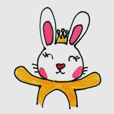 卡通小兔子儿童简笔画图片大全