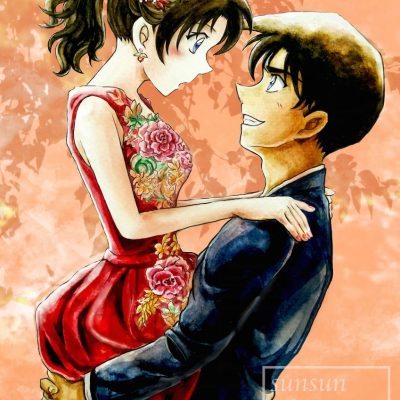 动漫《名侦探柯南》远山和叶卡通头像高清图片精选_3