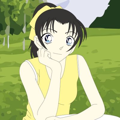 动漫《名侦探柯南》远山和叶卡通头像高清图片精选_7