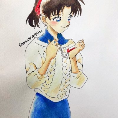 动漫《名侦探柯南》远山和叶卡通头像高清图片精选_9