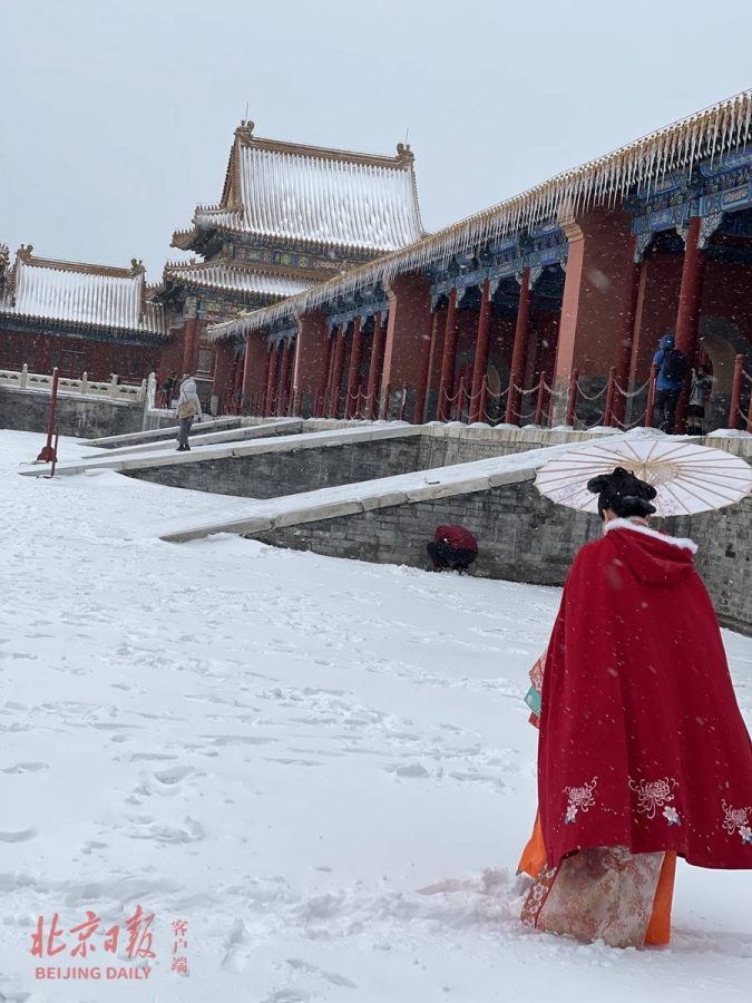 2021北京大学故宫雪景图片 选自北京日报_23