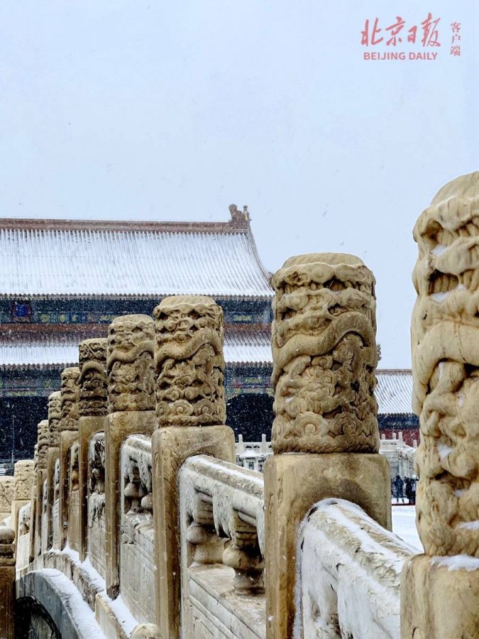 2021北京大学故宫雪景图片 选自北京日报_19