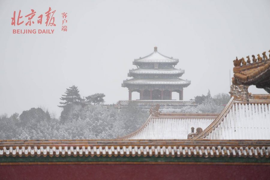 2021北京大学故宫雪景图片 选自北京日报_12