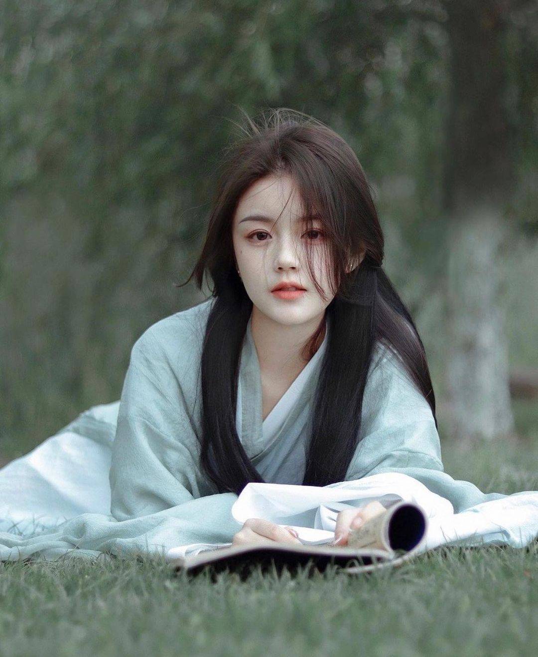 韩国素人唯美古风清纯美女图片精选_2
