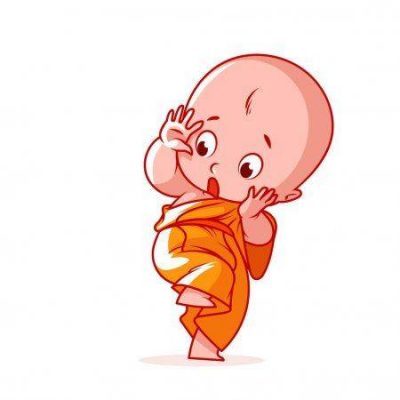 卡通可爱萌萌哒Q版小和尚头像图片