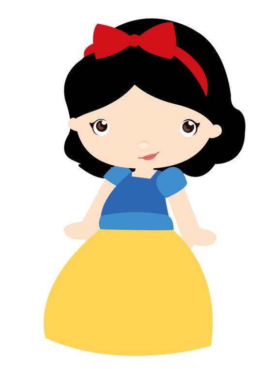 彩色白雪公主卡通简笔画图片大全_9