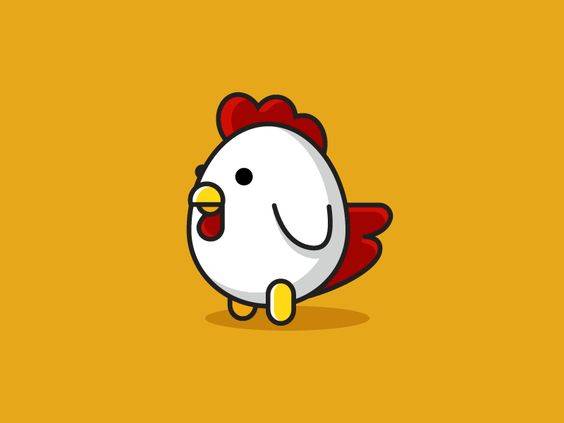 简单的小鸡彩色简笔画图片大全_10