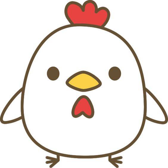 简单的小鸡彩色简笔画图片大全_8