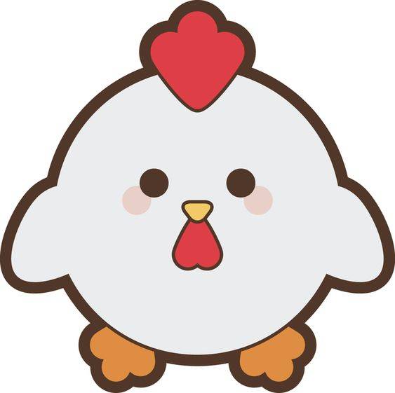 简单的小鸡彩色简笔画图片大全_4