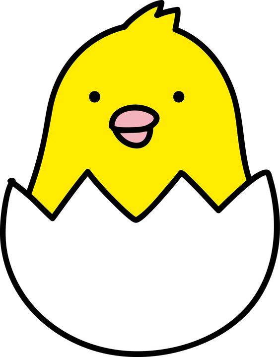 简单的小鸡彩色简笔画图片大全_3